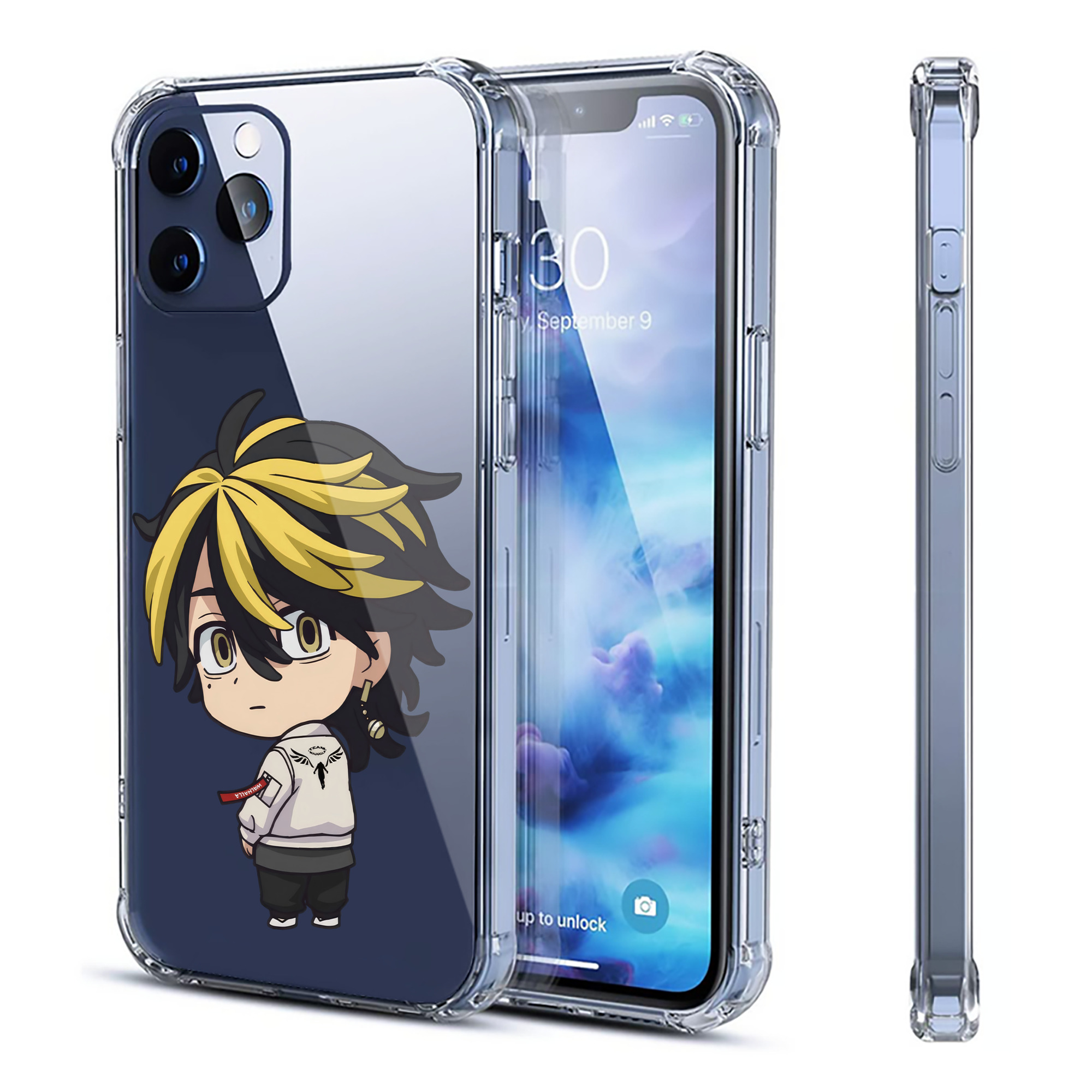 （画像用） 東京リベンジャーズ Tokyo Revengers 【iPhone 12シリーズ対応】透明スマホケース（クリアソフトケース）